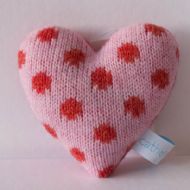 Candy and Strawberry Polka Dot Lavender Heart