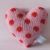 Candy and Strawberry Polka Dot Lavender Heart